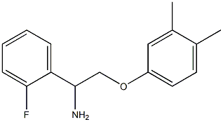 2-(3,4-dimethylphenoxy)-1-(2-fluorophenyl)ethanamine,,结构式