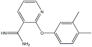  2-(3,4-dimethylphenoxy)pyridine-3-carboximidamide