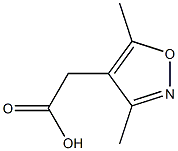 2-(3,5-dimethyl-1,2-oxazol-4-yl)acetic acid Struktur