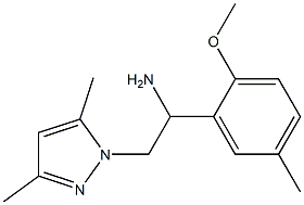 2-(3,5-dimethyl-1H-pyrazol-1-yl)-1-(2-methoxy-5-methylphenyl)ethanamine