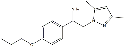 2-(3,5-dimethyl-1H-pyrazol-1-yl)-1-(4-propoxyphenyl)ethanamine