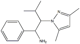 2-(3,5-dimethyl-1H-pyrazol-1-yl)-3-methyl-1-phenylbutan-1-amine|