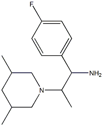 2-(3,5-dimethylpiperidin-1-yl)-1-(4-fluorophenyl)propan-1-amine,,结构式