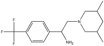 2-(3,5-dimethylpiperidin-1-yl)-1-[4-(trifluoromethyl)phenyl]ethan-1-amine,,结构式