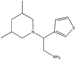 2-(3,5-dimethylpiperidin-1-yl)-2-thien-3-ylethanamine Structure