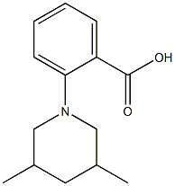 2-(3,5-dimethylpiperidin-1-yl)benzoic acid,,结构式
