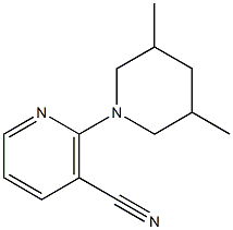 2-(3,5-dimethylpiperidin-1-yl)nicotinonitrile,,结构式