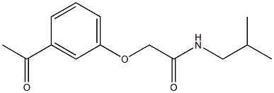  2-(3-acetylphenoxy)-N-isobutylacetamide