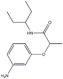 2-(3-aminophenoxy)-N-(pentan-3-yl)propanamide Structure