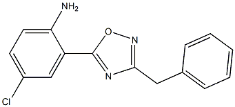 2-(3-benzyl-1,2,4-oxadiazol-5-yl)-4-chloroaniline 结构式