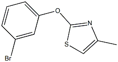 2-(3-bromophenoxy)-4-methyl-1,3-thiazole Struktur