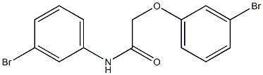 2-(3-bromophenoxy)-N-(3-bromophenyl)acetamide Structure