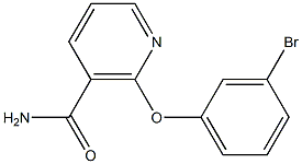 2-(3-bromophenoxy)nicotinamide,,结构式