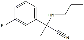 2-(3-bromophenyl)-2-(propylamino)propanenitrile