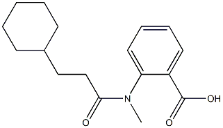  2-(3-cyclohexyl-N-methylpropanamido)benzoic acid