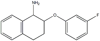 2-(3-fluorophenoxy)-1,2,3,4-tetrahydronaphthalen-1-amine 化学構造式