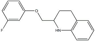 2-(3-fluorophenoxymethyl)-1,2,3,4-tetrahydroquinoline Structure