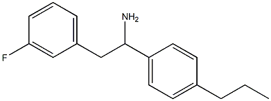 2-(3-fluorophenyl)-1-(4-propylphenyl)ethan-1-amine 化学構造式