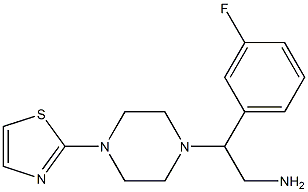 2-(3-fluorophenyl)-2-[4-(1,3-thiazol-2-yl)piperazin-1-yl]ethan-1-amine|