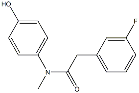 2-(3-fluorophenyl)-N-(4-hydroxyphenyl)-N-methylacetamide Structure