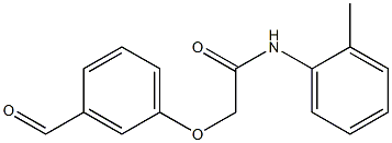 2-(3-formylphenoxy)-N-(2-methylphenyl)acetamide Structure