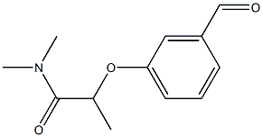 2-(3-formylphenoxy)-N,N-dimethylpropanamide Structure