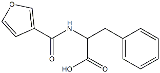 2-(3-furoylamino)-3-phenylpropanoic acid 化学構造式