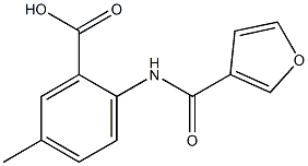 2-(3-furoylamino)-5-methylbenzoic acid Structure