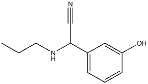 2-(3-hydroxyphenyl)-2-(propylamino)acetonitrile,,结构式