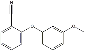 2-(3-methoxyphenoxy)benzonitrile,,结构式