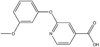 2-(3-methoxyphenoxy)pyridine-4-carboxylic acid Struktur