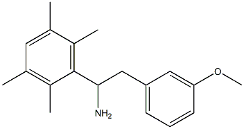 2-(3-methoxyphenyl)-1-(2,3,5,6-tetramethylphenyl)ethan-1-amine 化学構造式