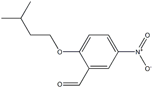 2-(3-methylbutoxy)-5-nitrobenzaldehyde 结构式