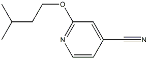 2-(3-methylbutoxy)isonicotinonitrile 化学構造式