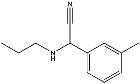 2-(3-methylphenyl)-2-(propylamino)acetonitrile 化学構造式