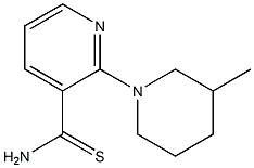 2-(3-methylpiperidin-1-yl)pyridine-3-carbothioamide,,结构式
