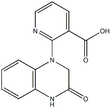 2-(3-oxo-1,2,3,4-tetrahydroquinoxalin-1-yl)pyridine-3-carboxylic acid Struktur