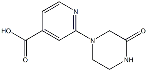 2-(3-oxopiperazin-1-yl)pyridine-4-carboxylic acid Structure