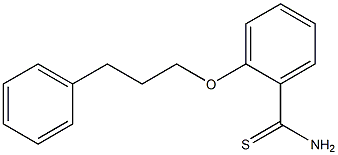 2-(3-phenylpropoxy)benzene-1-carbothioamide 化学構造式