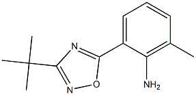 2-(3-tert-butyl-1,2,4-oxadiazol-5-yl)-6-methylaniline Struktur
