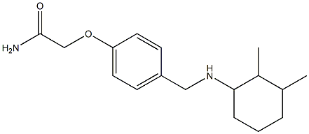 2-(4-{[(2,3-dimethylcyclohexyl)amino]methyl}phenoxy)acetamide,,结构式