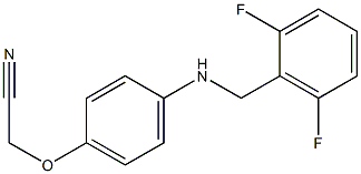 2-(4-{[(2,6-difluorophenyl)methyl]amino}phenoxy)acetonitrile Structure