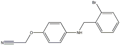 2-(4-{[(2-bromophenyl)methyl]amino}phenoxy)acetonitrile Structure