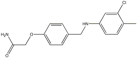 2-(4-{[(3-chloro-4-methylphenyl)amino]methyl}phenoxy)acetamide Structure