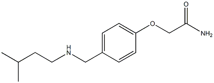 2-(4-{[(3-methylbutyl)amino]methyl}phenoxy)acetamide Structure