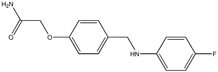 2-(4-{[(4-fluorophenyl)amino]methyl}phenoxy)acetamide