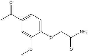 2-(4-acetyl-2-methoxyphenoxy)acetamide Struktur
