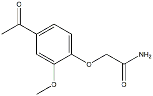 2-(4-acetyl-2-methoxyphenoxy)acetamide Structure