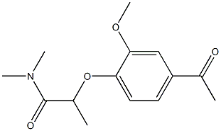 2-(4-acetyl-2-methoxyphenoxy)-N,N-dimethylpropanamide