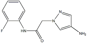 2-(4-amino-1H-pyrazol-1-yl)-N-(2-fluorophenyl)acetamide Structure
